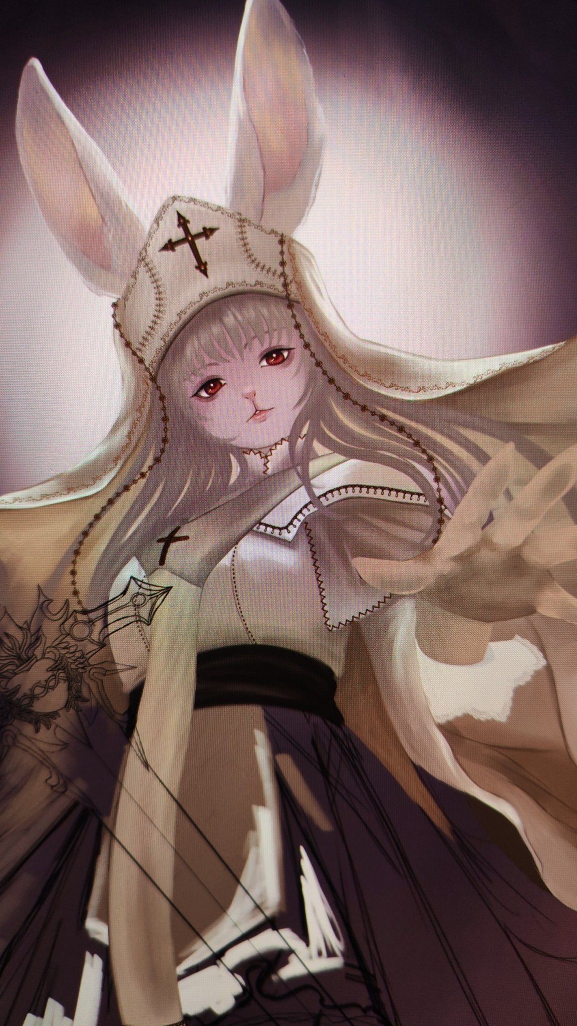 Holy bunny warrior sketch